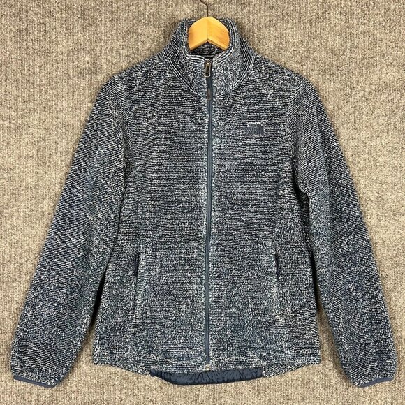 The‎ North Face High Pile Fleece Full Zip Blue Jacket Sherpa Women's Small - Picture 1 of 9